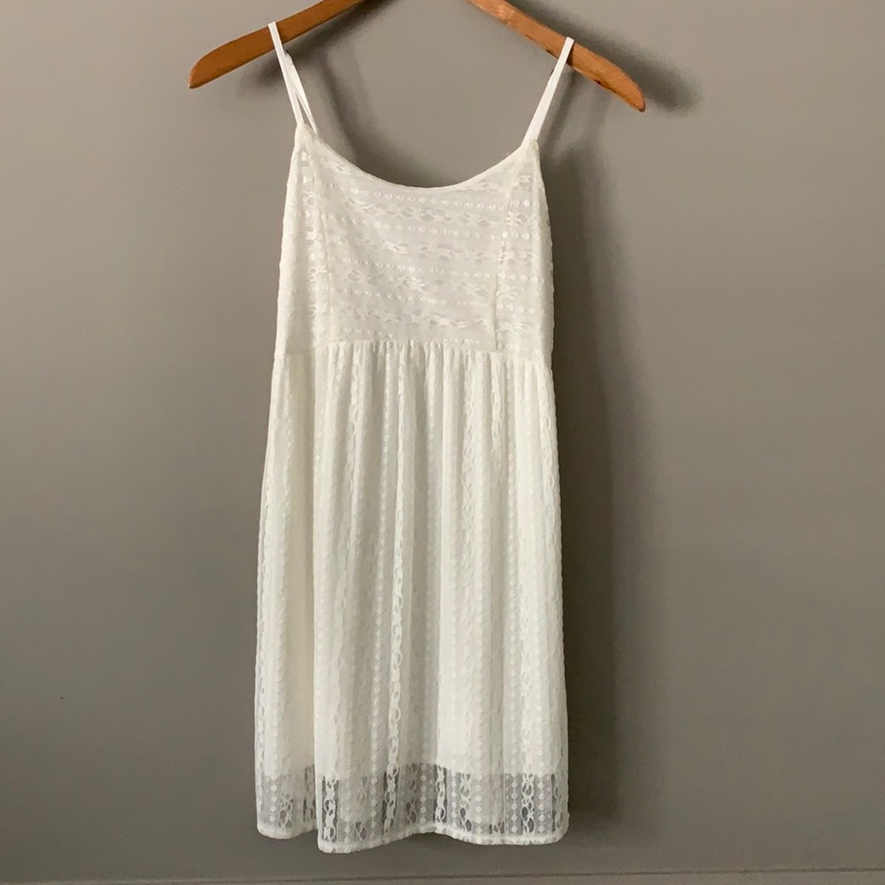 Abercrombie Kids white lace sundress | XL